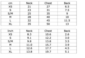 Bebi Lace Top/Humus Size Chart